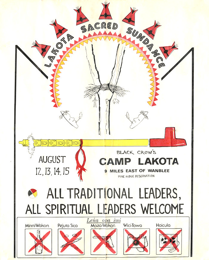 Poster for Selo Black Crow's 1976 Sundance